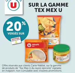 Bi1 Sur la gamme tex mex u offre