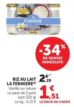 Bi1 Riz au lait la fermiere offre