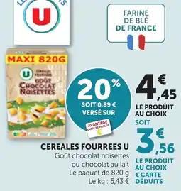 Bi1 Cereales fourrees u offre