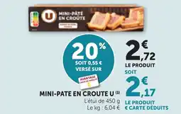 Bi1 Mini-pate en croute u offre