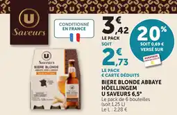 Bi1 Biere blonde abbaye höellingem u saveurs 6,5° offre