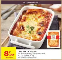 Intermarché LASAGNE DE BOEUF offre