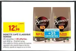 Intermarché DOSETTE CAFÉ CLASSIQUE SENSEO offre