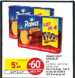 Intermarché Prince Goût Chocolat LU offre
