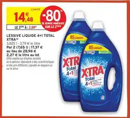 Intermarché LESSIVE LIQUIDE 4+1 TOTAL XTRA offre