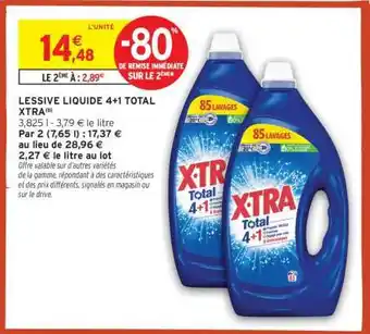 LESSIVE LIQUIDE 4+1 TOTAL XTRA