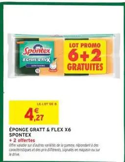 Intermarché ÉPONGE GRATT & FLEX X6 SPONTEX offre