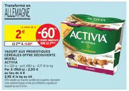 Intermarché Activia offre