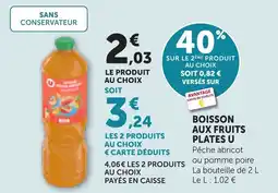 Bi1 Boisson aux fruits plates u offre
