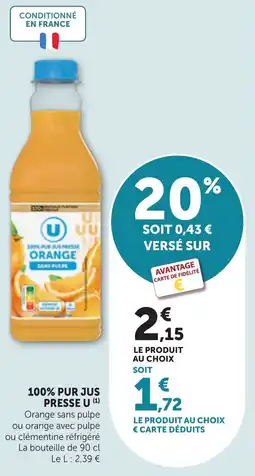 Bi1 100% pur jus presse u offre