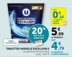 Bi1 Tablettes vaisselle excellium u offre