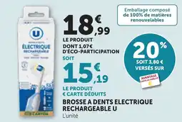 Bi1 Brosse a dents electrique rechargeable u offre