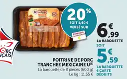 Bi1 Poitrine de porc tranchee mexicaine u offre