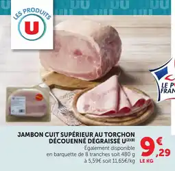Bi1 Jambon cuit supérieur au torchon découenné dégraissé u offre