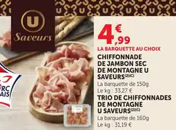 Bi1 Chiffonnade de jambon sec de montagne u saveurs offre