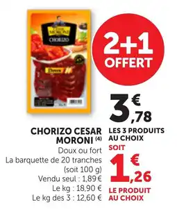 Bi1 Chorizo cesar moroni offre