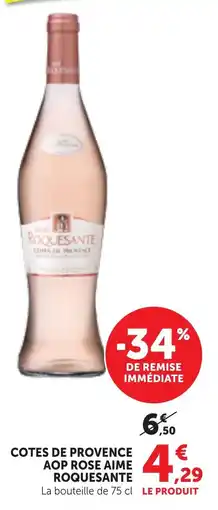 Bi1 Cotes de provence aop rose aime roquesante offre