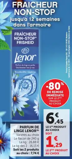 Bi1 Parfum de linge lenor offre