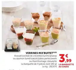 Bi1 Verrines mix'buffet offre