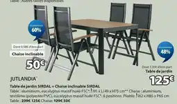 JYSK Jutlandia table de jardin sirdal offre