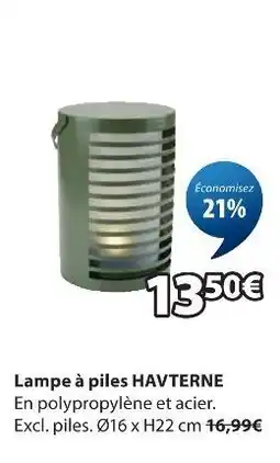 JYSK Lampe à piles havterne offre
