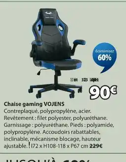 JYSK Vojens chaise gaming offre