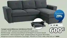 JYSK Canapé convertible avec méridienne vejlby offre