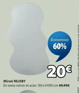 JYSK Miroir rejsby offre
