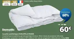 JYSK Dunlopillo couette synthétique marie offre