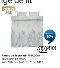 JYSK Gold parure de lit en satin meadow offre