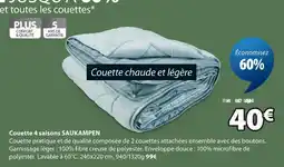 JYSK Couette 4 saisons saukampen offre