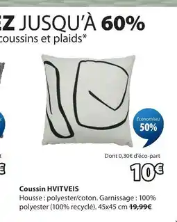 JYSK Coussin hvitveis offre
