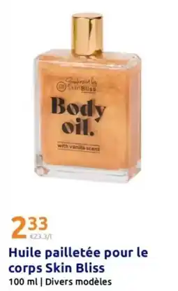 Action Disney - huile pailletée pour le corps skin bliss offre