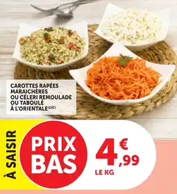 Bi1 Carottes rapées maraichères ou céleri remoulade ou taboulé à l'orientale offre