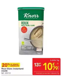METRO Knorr - roux blanc instantané offre