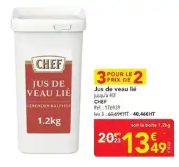 METRO Chef - jus de veau lié offre