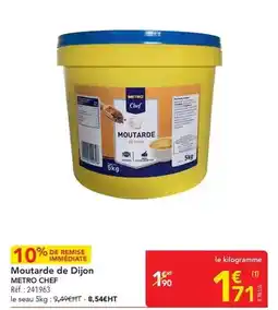 METRO Metro - moutarde de dijon offre