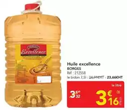 METRO Borges - huile excellence offre