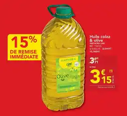 METRO Huile colza & olive offre