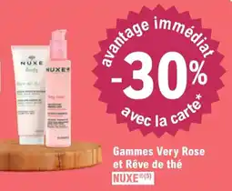 E.Leclerc Parapharmacie Gammes very rose et rêve de thé nuxe offre