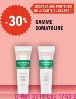 E.Leclerc Parapharmacie Gamme somatoline offre