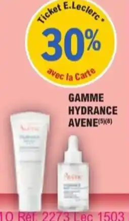E.Leclerc Parapharmacie Gamme hydrance avene offre