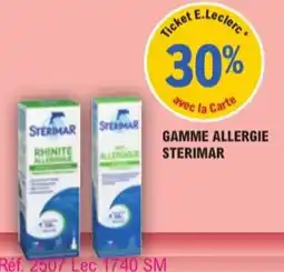 E.Leclerc Parapharmacie Gamme allergie sterimar offre