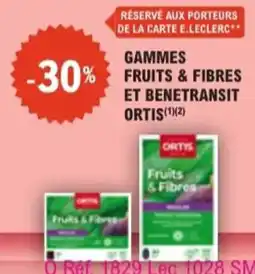 E.Leclerc Parapharmacie Gammes fruits & fibres et benetransit ortis offre