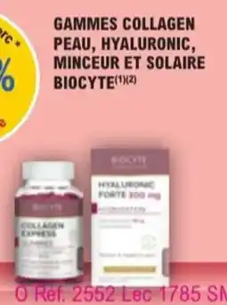 E.Leclerc Parapharmacie Gammes collagen peau hyaluronic minceur et solaire biocyte offre
