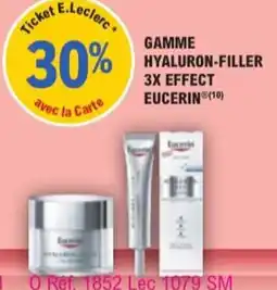 E.Leclerc Parapharmacie Gamme hyaluron-filler 3x effect eucerin offre