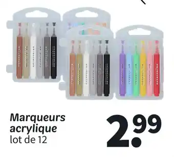 Wibra Marqueurs acrylique offre