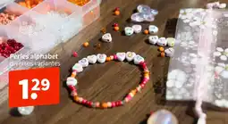 Wibra Perles alphabet offre