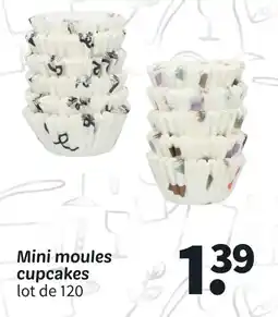 Wibra Mini moules cupcakes offre
