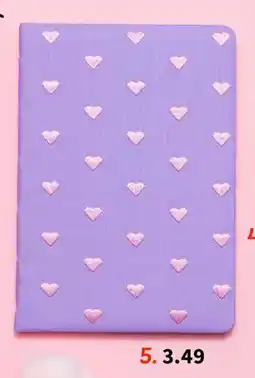 Wibra Carnet de notes a5 avec broderie offre